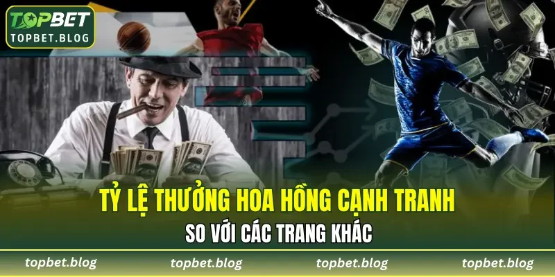 Tỷ lệ thưởng hoa hồng cạnh tranh so với các trang khác